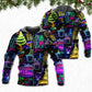 Neon Christmas Wine Hoodie For Holiday Gatherings Winter Travel And Seasonal Gifting
