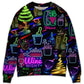 Christmas Wine Neon Sweater For Family Gatherings Winter Travel And Everyday Seasonal Comfort