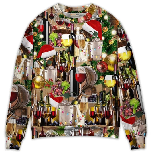 Christmas Wine Night Cozy Holiday Sweater For Holiday Parties Family Gatherings And Seasonal Gift Giving