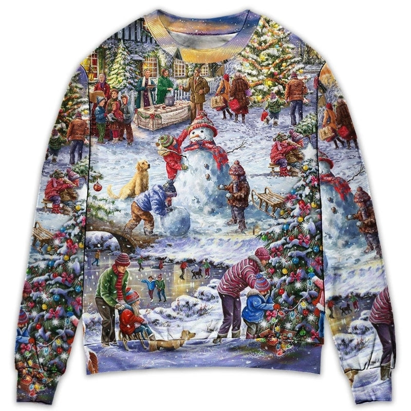 Christmas Winter Holiday Santa Sweater For Festive Parties Family Photos And Comfortable Seasonal Wear