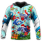 Christmas Sharks Ocean Love Hoodie For Holiday Vacations Winter Events And Everyday Comfort