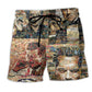 Cigar Colorful Blur Artistic Beach Shorts For Summer Vacation And Coastal Travel