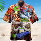 Floral Tropical Cigar Hawaiian Shirt For Resort Trips, Coastal Parties, And Warm Weather Style