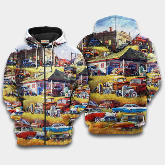 Classic Car Blessing Hoodie For Faith Centered Activities Weekend Travel And Gift Giving