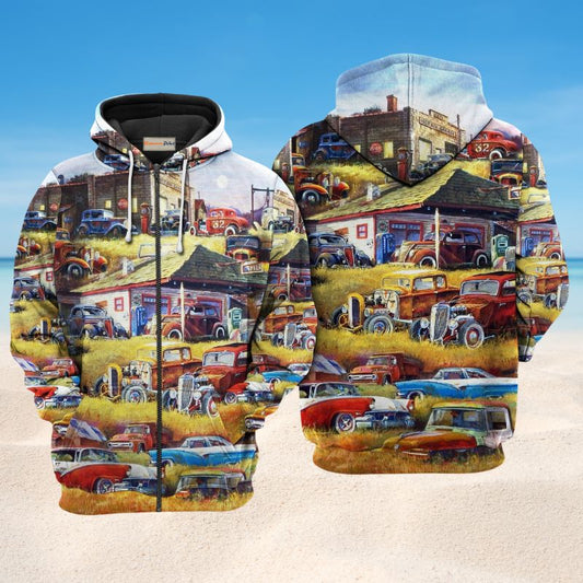 Classic Vintage Car Blessing Hoodie For Inspirational Casual Style Travel And Thoughtful Gifts