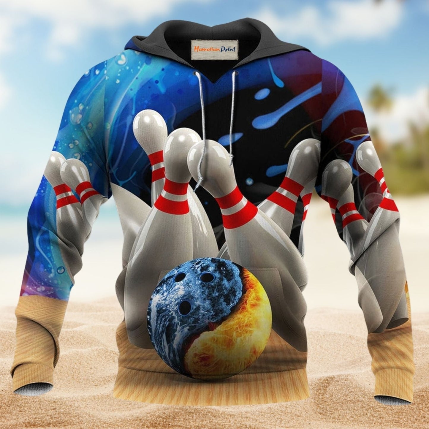 Classic Bowling Hot Hoodie For Casual Activities Weekend Travel And Gift Ideas