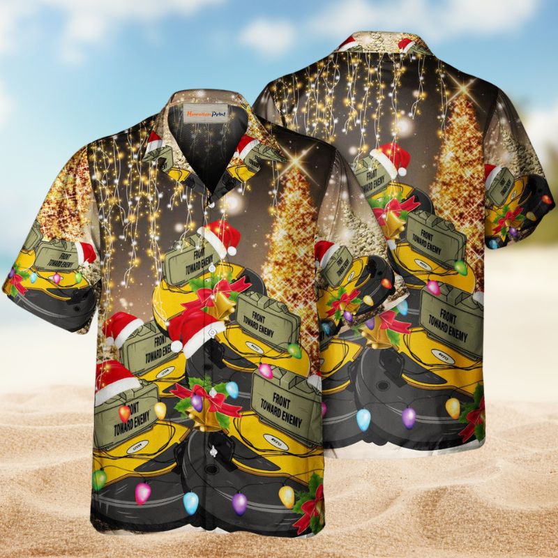 Claymore Christmas Hawaiian Shirt For Winter Celebrations, Beach Travel, And Relaxed Holiday Wear