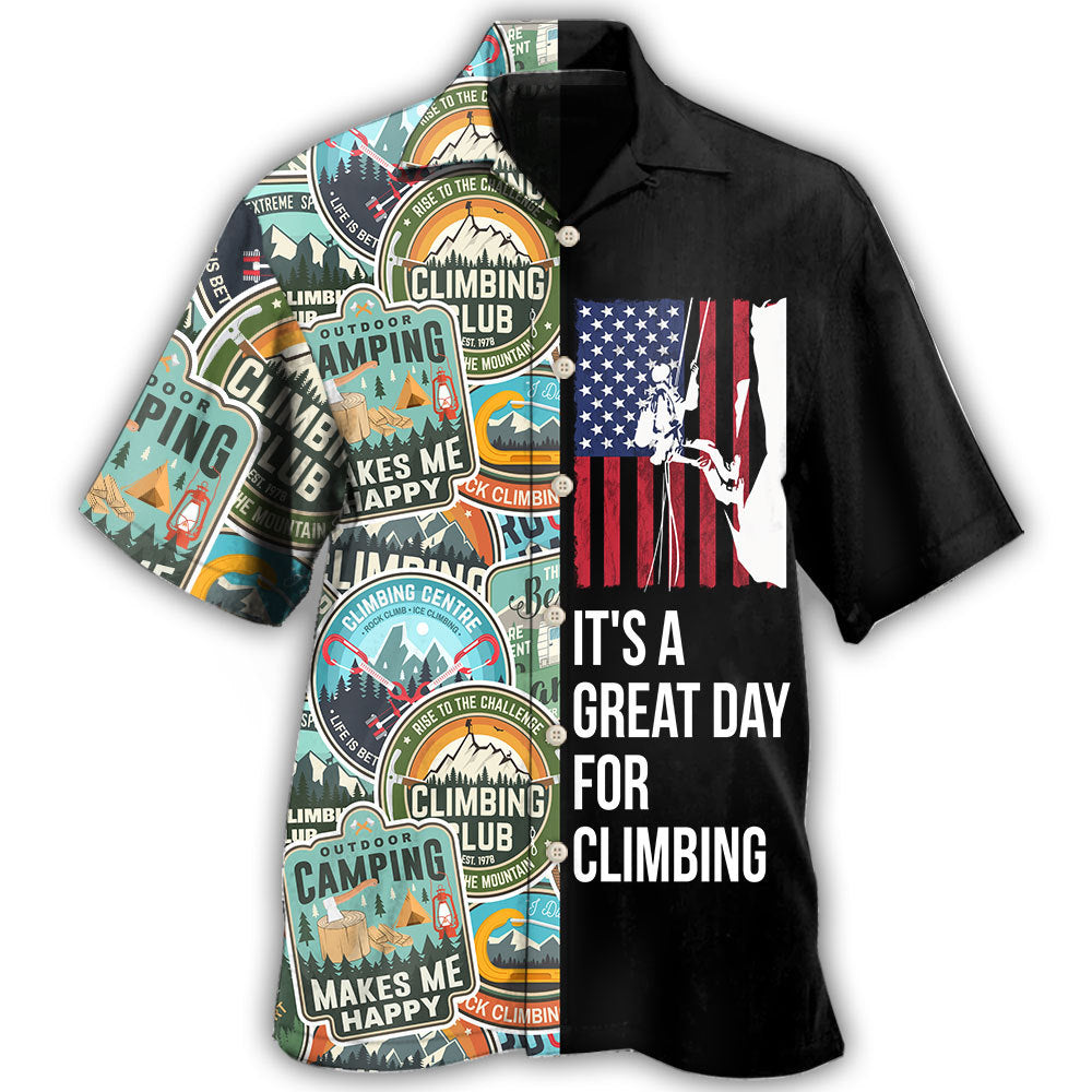 It'S Climbing Adventure Hawaiian Shirt For Sports Fans, Summer Outings, And Relaxed Vacation Wear