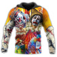 Funny Happy Clown Life Hoodie For Everyday Wear Outdoor Adventures And Comfortable Style
