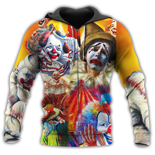 Funny Happy Clown Life Hoodie For Everyday Wear Outdoor Adventures And Comfortable Style