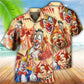 Funny Happy Clown Hawaiian Shirt For Vacation Days And Relaxed Coastal Outings