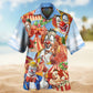 Floral Clown Snow Christmas Hawaiian Shirt For Holiday Parties, Tropical Vacations, And Festive Gift Giving