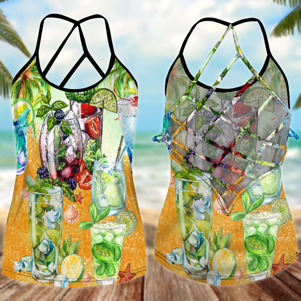 Cocktail Hot Summer Hollow Tank Top For Active Lifestyles And Weekend Style