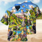 Elegant Cockatiel Landscape Hawaiian Shirt For Island Vacations, Resort Wear, And Relaxed Seasonal Style