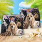 Cocker Spaniel With Flowers Dog Lover Beach Shorts Pattern View For Vacation Travel And Outdoor Fun