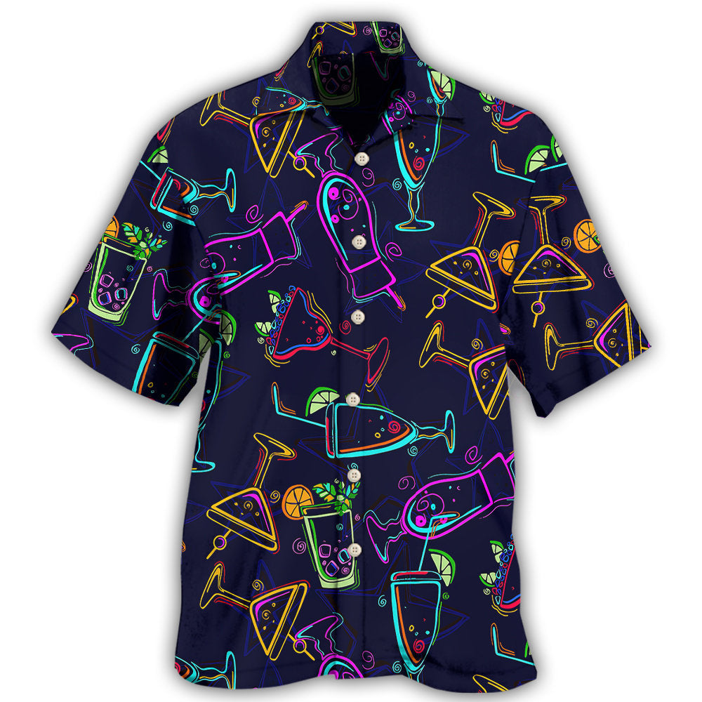 Bring Cocktail Party Hawaiian Shirt For Tropical Holidays, Outdoor Gatherings, And Everyday Comfort