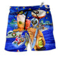 Cocktail Christmas Night Merry Christmas Beach Shorts For Christmas Getaways