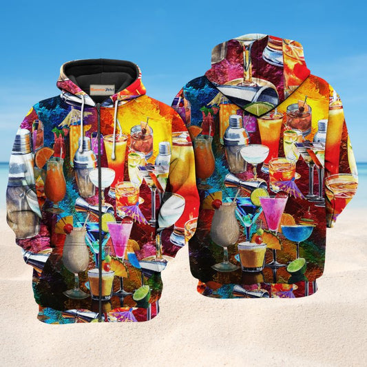 Cocktail Fruit Hoodie For Weekend Adventures Casual Style And Relaxed Comfort