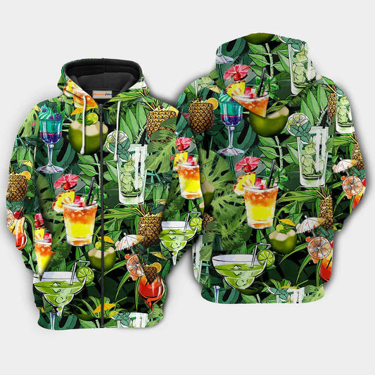 Cocktail Fruit Hello Summer Hoodie For Weekend Adventures Casual Style And Relaxed Comfort
