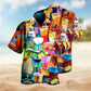 Cocktail Fruit Hawaiian Shirt For Island Getaways, Outdoor Gatherings, And Comfortable Summer Wear