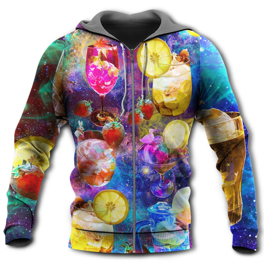 Cocktail Life Crazy Mix Hoodie For Weekend Adventures Casual Style And Relaxed Comfort