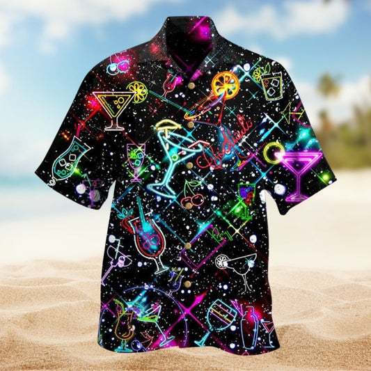 Cute Christmas Penguin Holiday Hawaiian Shirt Pattern Detail For Casual Outings