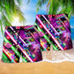 Cocktail Party Hour Beach Shorts Pattern Detail For Resort Wear And Lightweight Summer Style