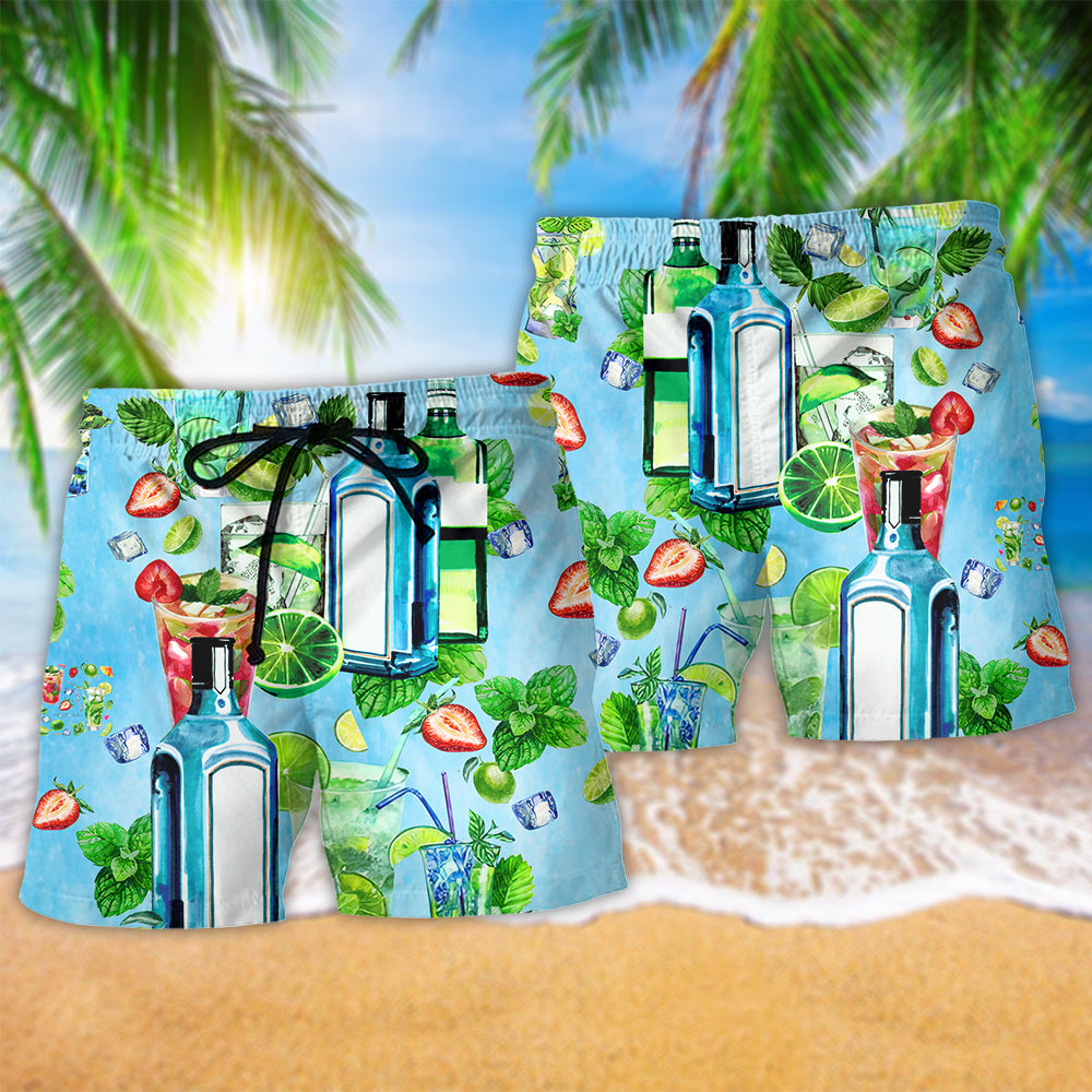 Cocktail Sometimes All You Need Is A Mojito Beach Shorts For Summer Parties And Vacation Wear