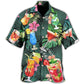 Tropical Cocktail Tequila Leaf Hawaiian Shirt For Island Getaways, Outdoor Gatherings, And Comfortable Summer Wear