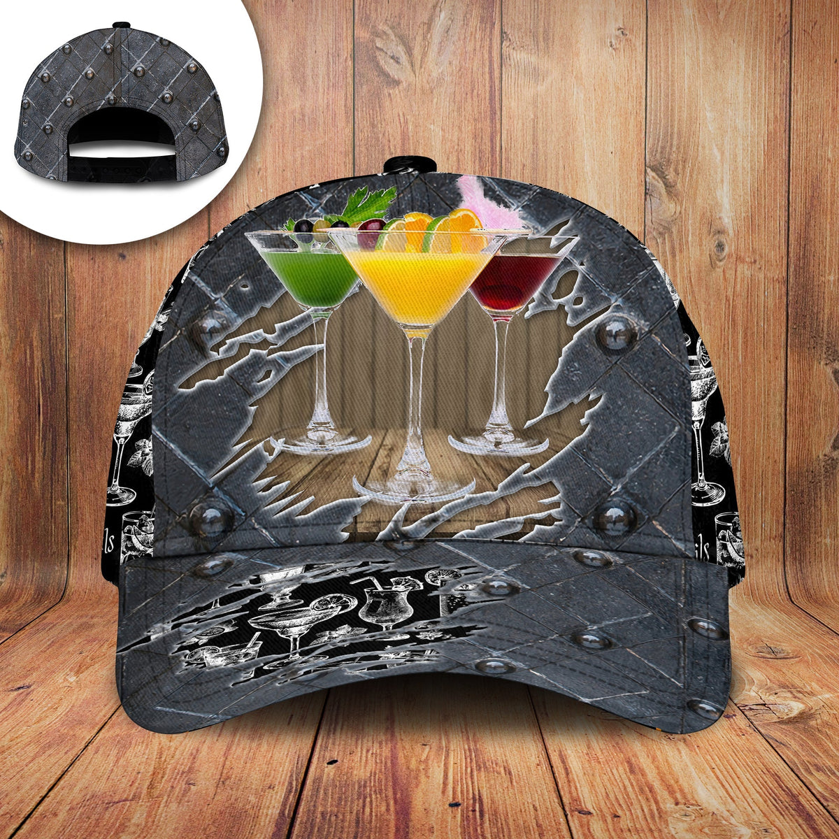 Cocktail Scratch Lover Classic Cap For Casual Events Beach Trips And Thoughtful Gifting