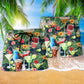 Cocktail Heart In Hawaii Beach Shorts For Tropical Vacation And Coastal Travel