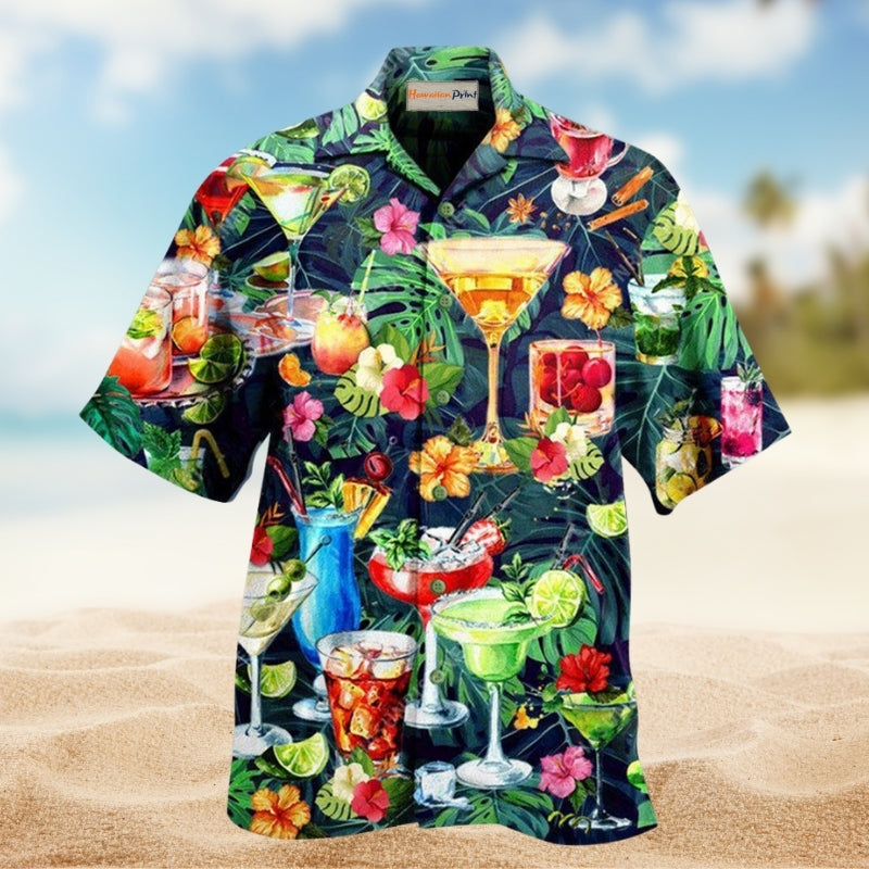 Tropical Cocktail Hawaii Hawaiian Shirt For Tropical Holidays Resort Trips And Everyday Summer Style