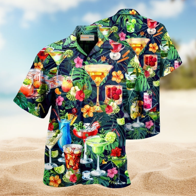 Tropical Cocktail Hawaii Hawaiian Shirt For Tropical Holidays Resort Trips And Everyday Summer Style