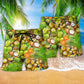 Coconut Summer Beach Shorts Pattern Detail For Relaxed Weekends And Distinctive Seasonal Style