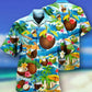 Coconut Summer Beach Hawaiian Shirt Artwork View For Weekend Travel And Beach Style