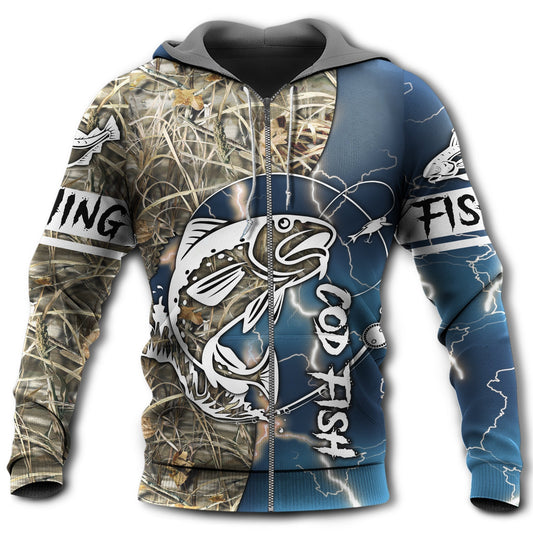 Classic Fishing Cod Outdoor Hoodie For Anglers Nature Trips Holidays And Relaxed Layering