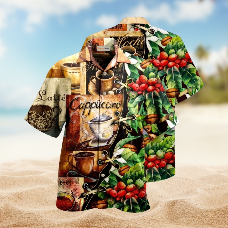 Gothic Dark Skull Hawaiian Shirt Creative Print View For Warm Weather Events