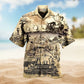 Gothic Dark American Skull Hawaiian Shirt Button Front Artwork For Thoughtful Gifting