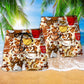 Coffee Motivation Beach Shorts Pattern Detail For Coastal Travel And Warm Weather Wardrobe