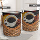 Coffee Rattan Texture Laundry Basket For Room Home Organizer