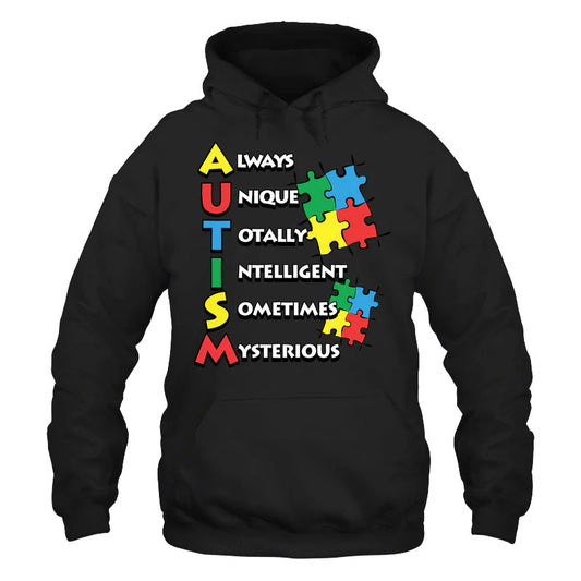 Unique Autism Acceptance Hoodie For Awareness Campaigns Comfortable Wear And Supportive Gifting
