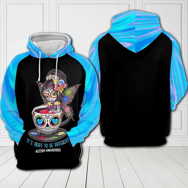 Autism Okay Different Hoodie For Community Gatherings Casual Wear And Meaningful Support