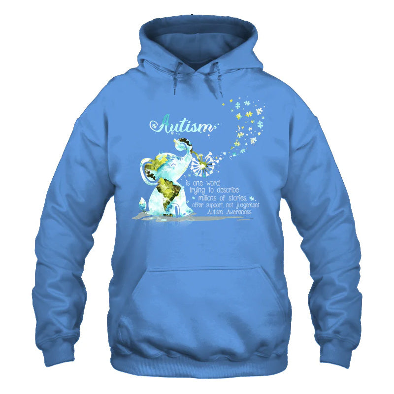 Autism Stories Elephant Hoodie For Awareness Walks Community Events And Relaxed Outfits