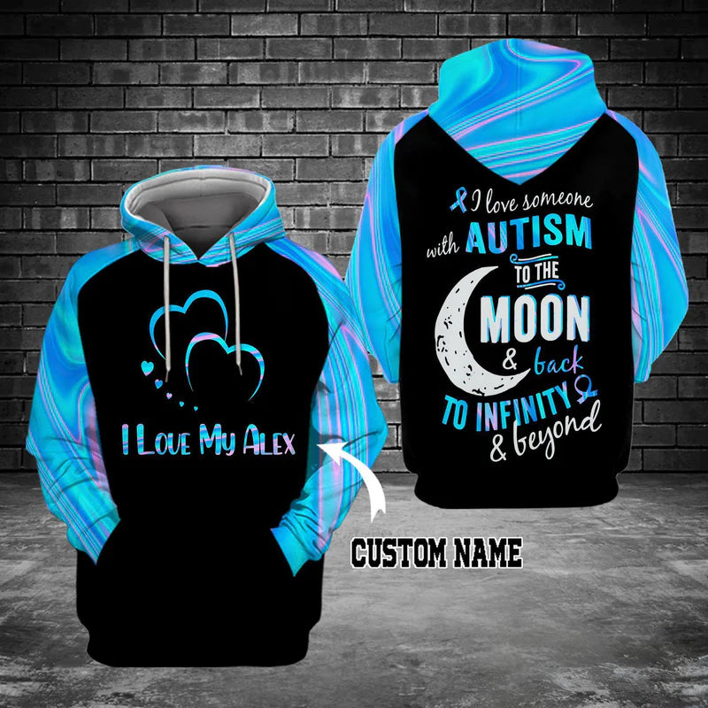 Love Someone Autism Hoodie For Community Support Events Travel And Everyday Comfort