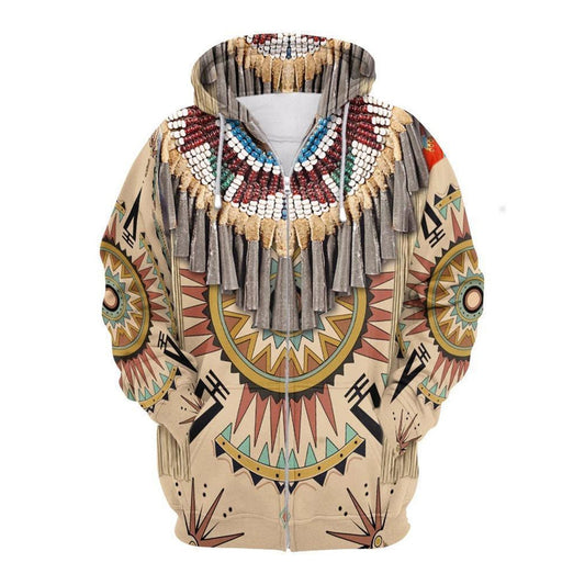 Bold Native American Culture Hoodie For Cultural Gatherings Casual Layering And Relaxed Wear