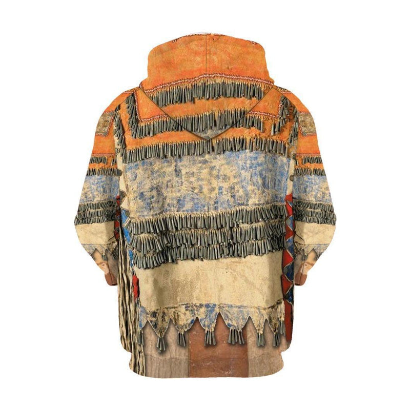 Expressive Native American Culture Hoodie For Cultural Gatherings Casual Layering And Relaxed Wear