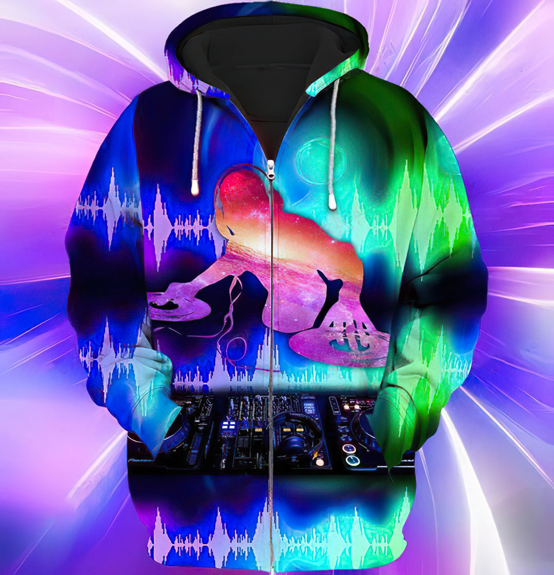 Colorful DJ Hoodie For Music Enthusiasts Seasonal Events And Thoughtful Gifts