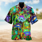 Colorful Frog Hawaiian Shirt For Coastal Adventure, Beachside Event, And Everyday Comfort