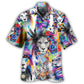 Creative Watercolor Colorful Lion Hawaiian Shirt For Beach Days, Summer Outings, And Thoughtful Gift Giving