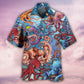 Colorful Octopus Ocean Play Hawaiian Shirt Design View For Casual Summer Styling